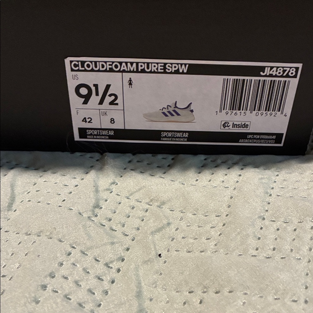 Adidas Cloudfoam Pure SPW Sneakers - White and Blue